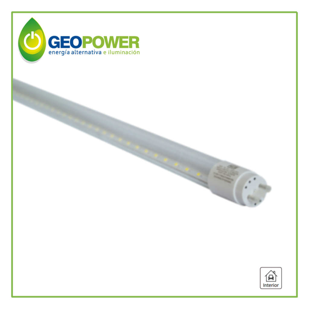 GEO- T8 TRANSPARENTE LED 6500K 18W 1.2M TRANSPARENTE