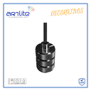 INN- COLGANTE CILÍNDRICO BULBO E26 NEGRO PULIDO