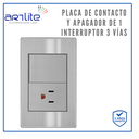 INN- PLACA 1 CONTACTO Y 1 INTERRUPTOR 3 VIAS SATIN