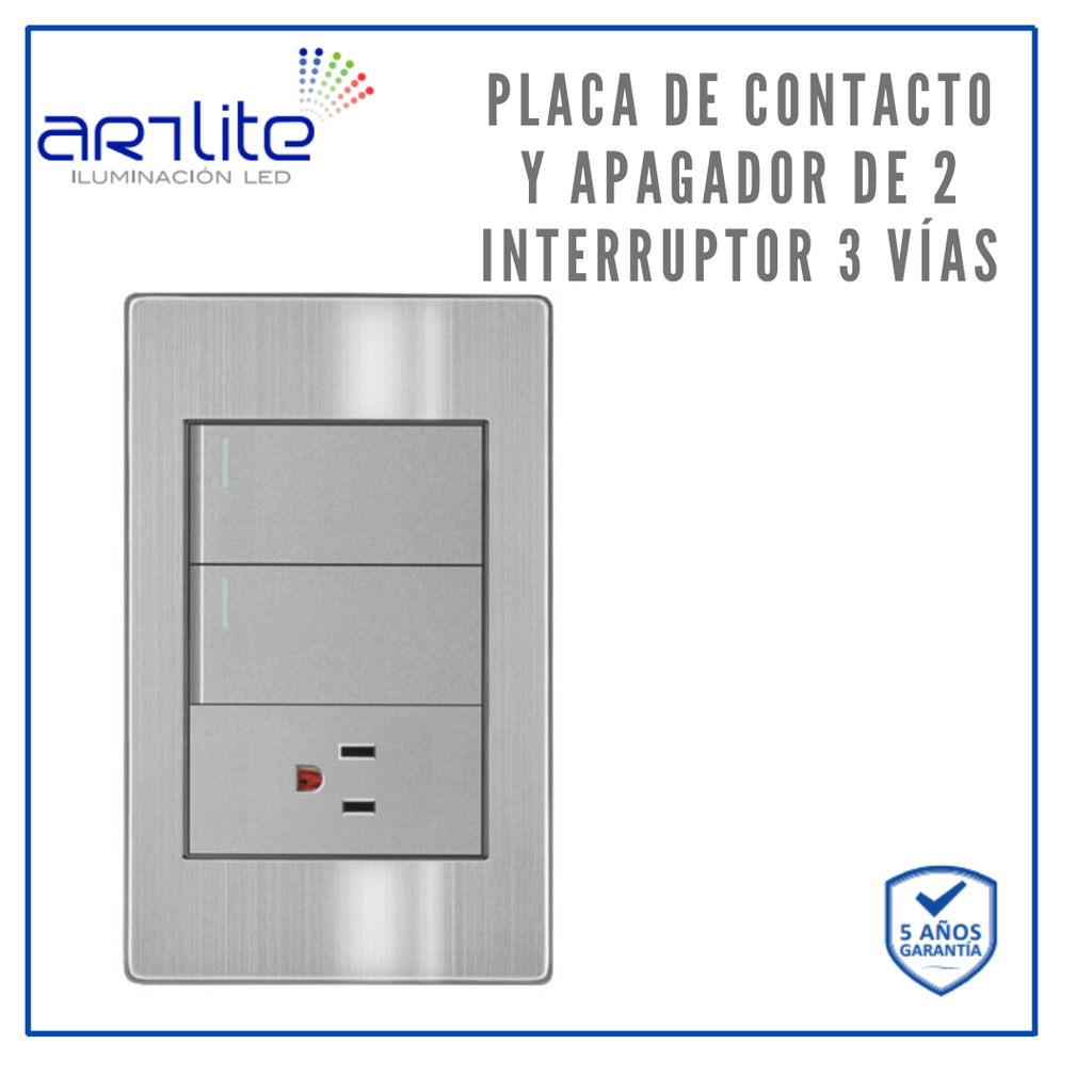 INN- PLACA 1 CONTACTO Y 2 INTERRUPTOR 3 VIAS