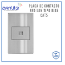 INN- PLACA CONTACTO RED LAN R45 CAT5 GRIS