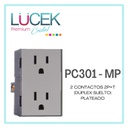 [PC301-MP] LCK- 2 CONTACTO 2P+T DPLEX SUELTO PLATEADO