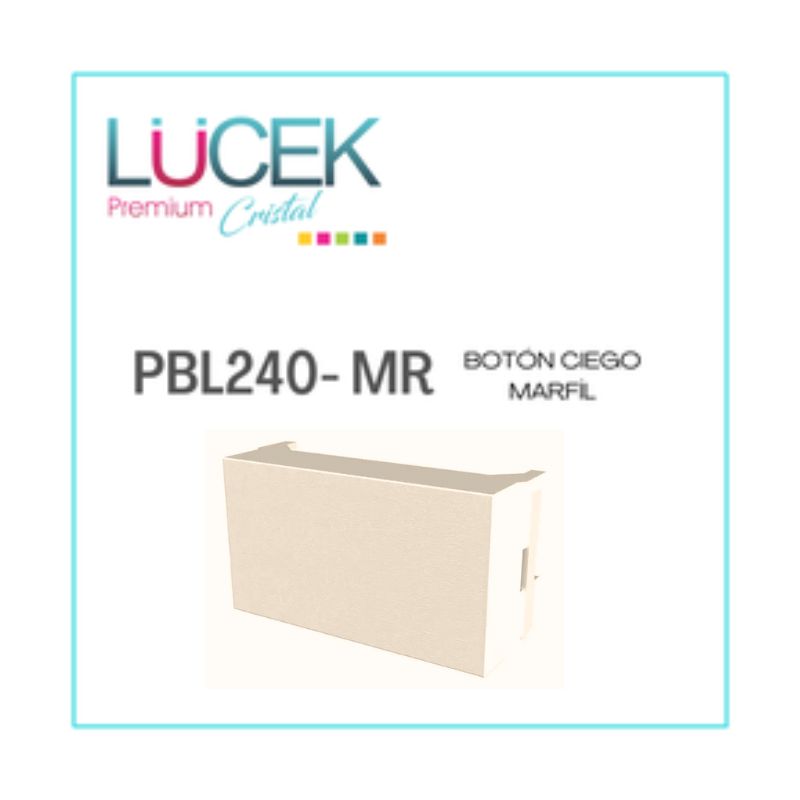 [PBL240-MR] LCK- BOTÓN CIEGO MARFÍL