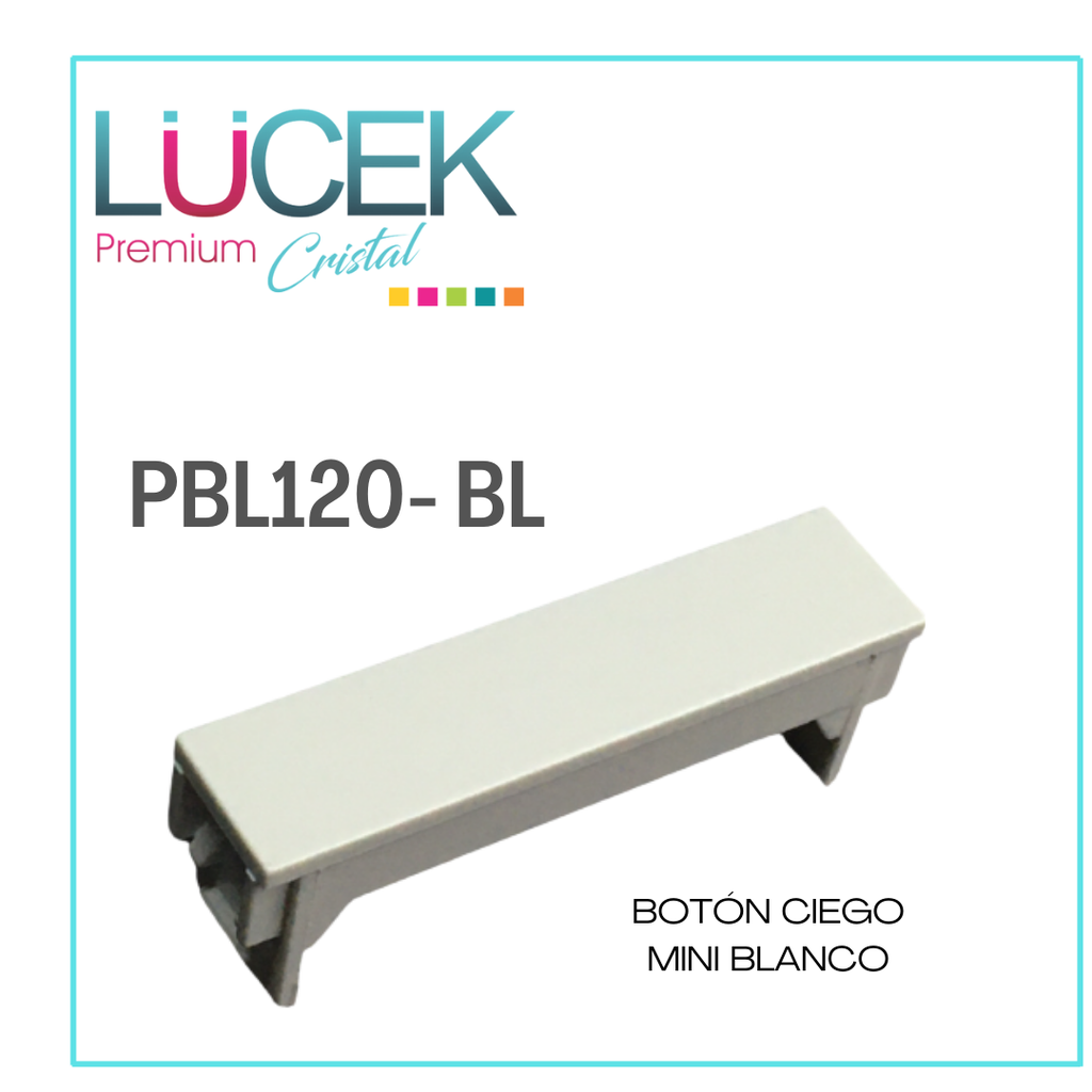 LCK- BOTÓN CIEGO MINI BLANCO