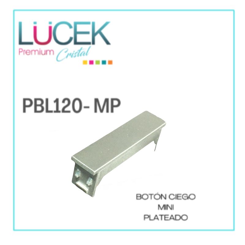 LCK- BOTÓN CIEGO MINI PLATEADO