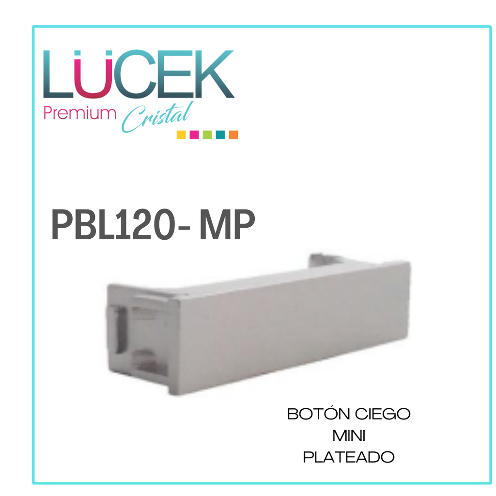 LCK- BOTÓN CIEGO MINI PLATEADO