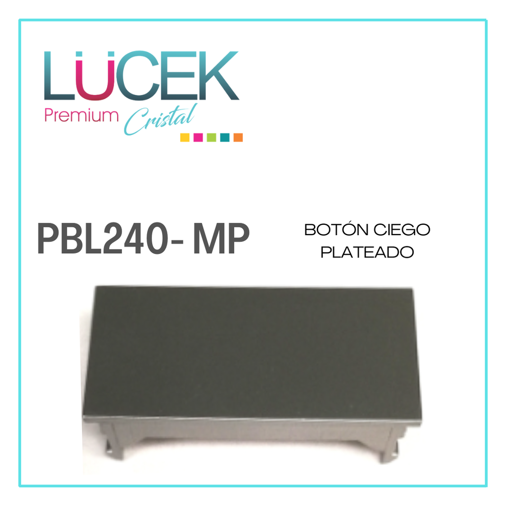 LCK- BOTÓN CIEGO PLATEADO