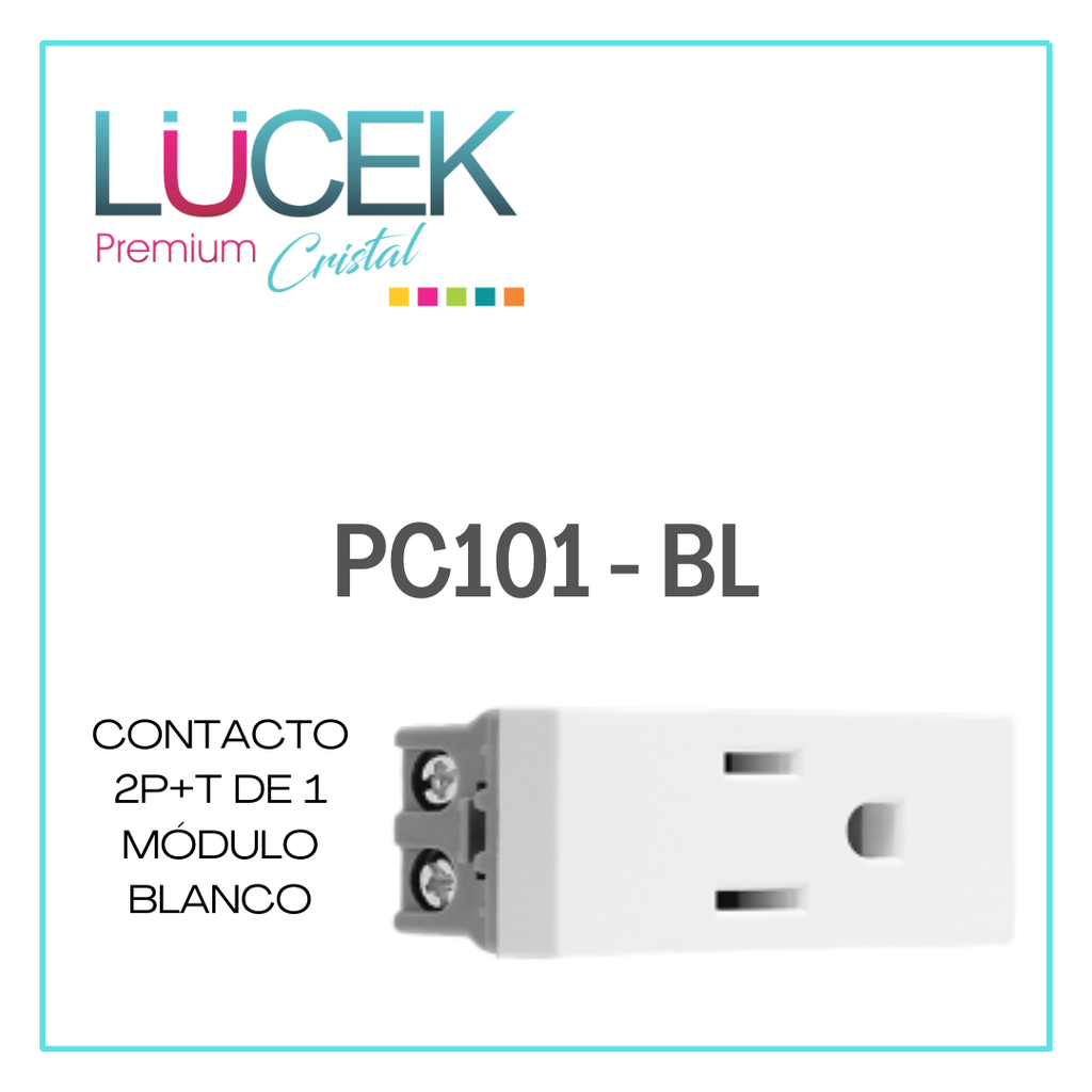 LCK- CONTACTO 2P+T DE 1 MÓDULO BLANCO