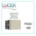 [PA151-MR] LCK- INTERRUPTOR SENCILLO DE 1.5 MÓDULOS MARFIL
