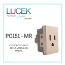 [PC151-MR] LCK- CONTACTO 2P+T DE 1.5 MÓDULOS MARFÍL