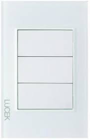 [BP1200-CBB] LCK- PLACA CIEGA CRISTAL BLANCO