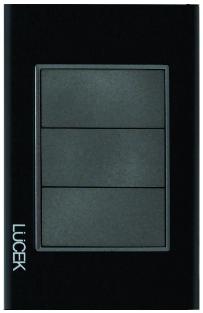 [BP1200-CNN] LCK- PLACA CIEGA CRISTAL NEGRO