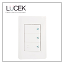 LCK- PLACA CON 2 INTERRUPTORES SENCILLOS Y 1 ESCALERA DE 1 MÓDULO