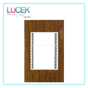 [PP030-KMC] LCK- PLACA METÁLICA DE 3 MÓDULOS COLOR MADERA CEREZO (CLARO)