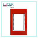 [PP030-KR] LCK- PLACA METÁLICA DE 3 MÓDULOS COLOR ROJO