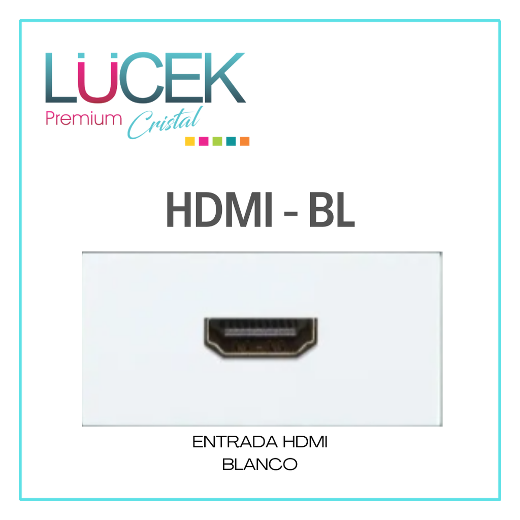 LCK- TOMA DE CONEXIÓN HDMI BLANCO