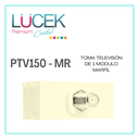 [PTV150-MR] LCK- TOMA DE TELEVISIÓN DE 1 MÓDULO MARFÍL