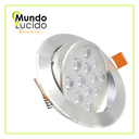 MLU- PANEL EMPOTRAR 12W DIRIGIBLE METÁLICO BLANCO FRÍO