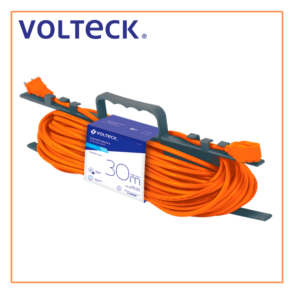 TRU- EXTENSIÓN ELÉCTRICA USO RUDO 10M CAL. 16 VOLTECH