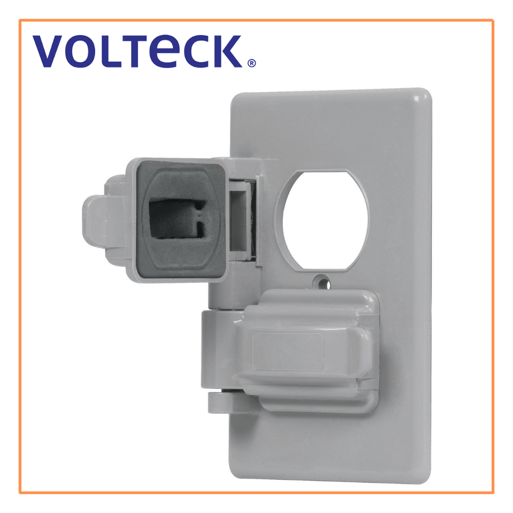 TRU- PLACA DE PLÁSTICO PAR INTERPERIE DOBLE STANDARD VOLTECH