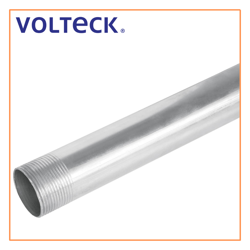 TRU- TUBO 1-1/4" DE ACERO GALVANIZADO 3M PARA PARED GRUESA