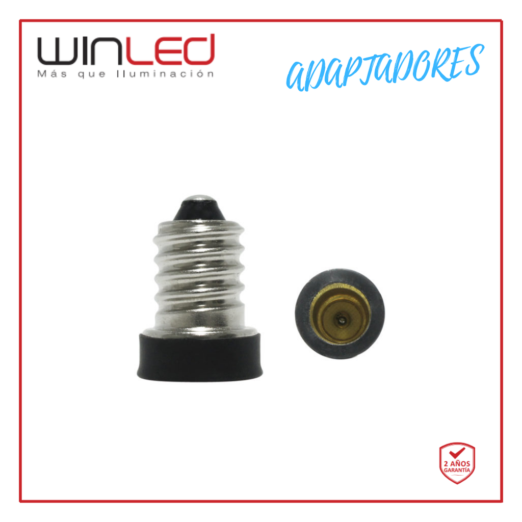 WIN- ADAPTADOR DE BASE E14 A LÁMPARA E12