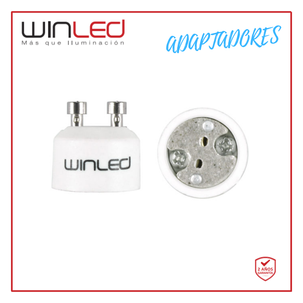 WIN- ADAPTADOR DE BASE GU10 A LÁMPARA MR16