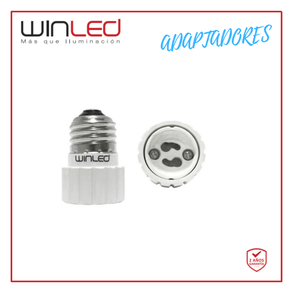 WIN- ADAPTADOR PARA BASE E26 A LÁMPARA GU10