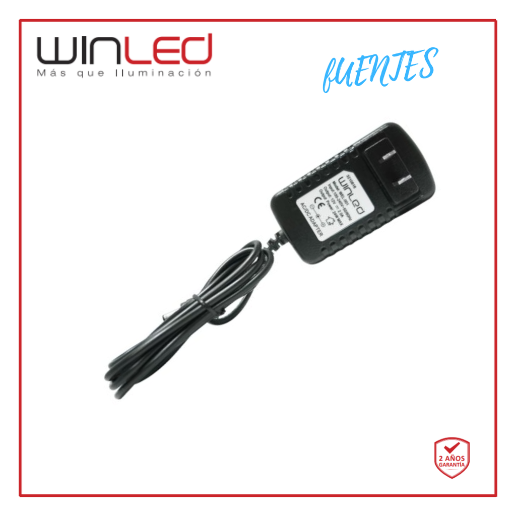 WIN- ELIMINADOR VOLTAJE CD12V A 2AMP 24W INT