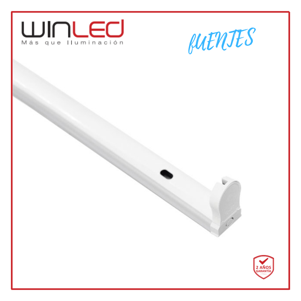 WIN- GABINETE CANALETA SENCILLA TUBO T8 1.20M
