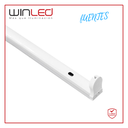 WIN- GABINETE CANALETA SENCILLA TUBO T8 1.20M