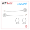 WIN- KIT 2xG13 REDONDO CABLEADO Y CLIPS P/T8