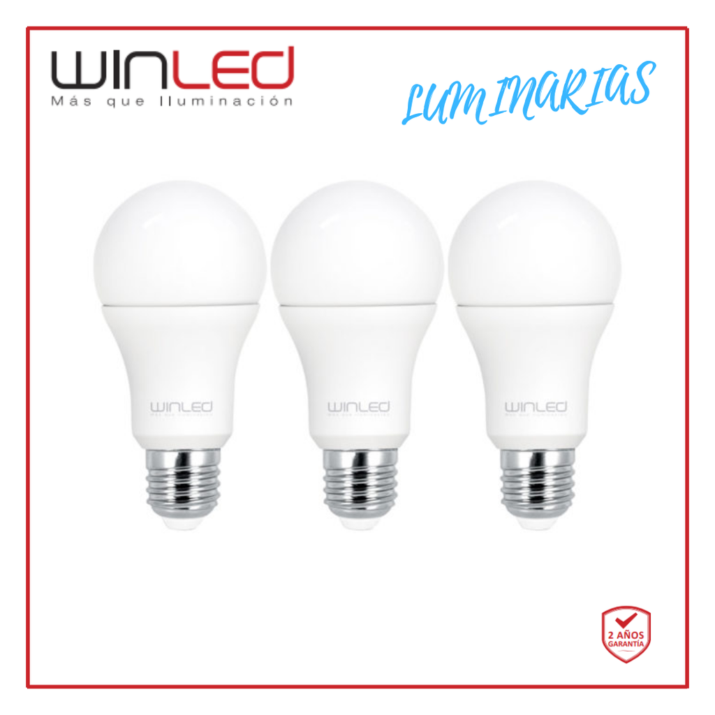 [WLA-015] WIN- LAMPARA 3 PACK LED BULBO E26 10W BC