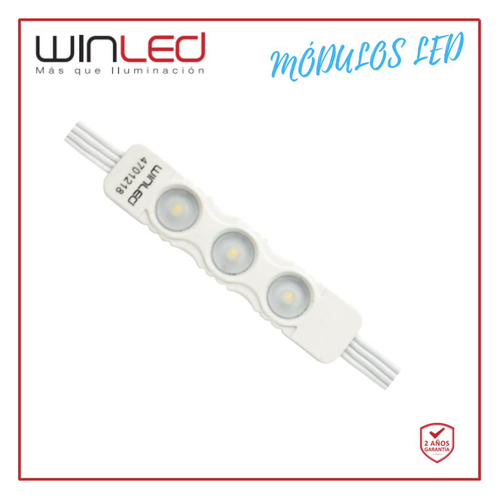 WIN- MÓDULO 3 LEDS SMD2835 110-140VCA 1.6W BC