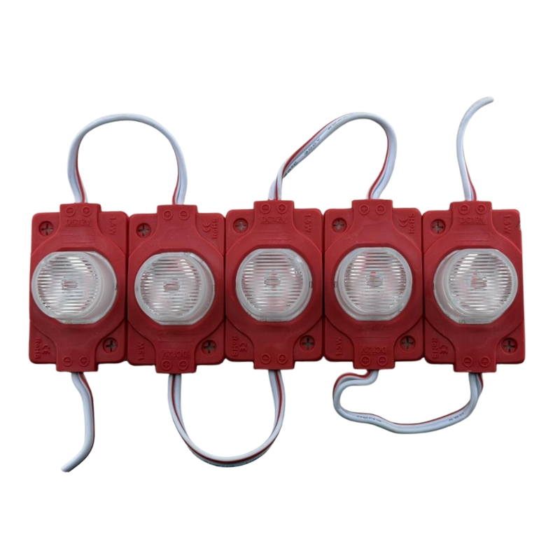 GEN- 5pz MÓDULO SÚPER LED CON ÓPTICA 1.4W ROJO