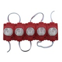 GEN- 5pz MÓDULO SÚPER LED CON ÓPTICA 1.4W ROJO