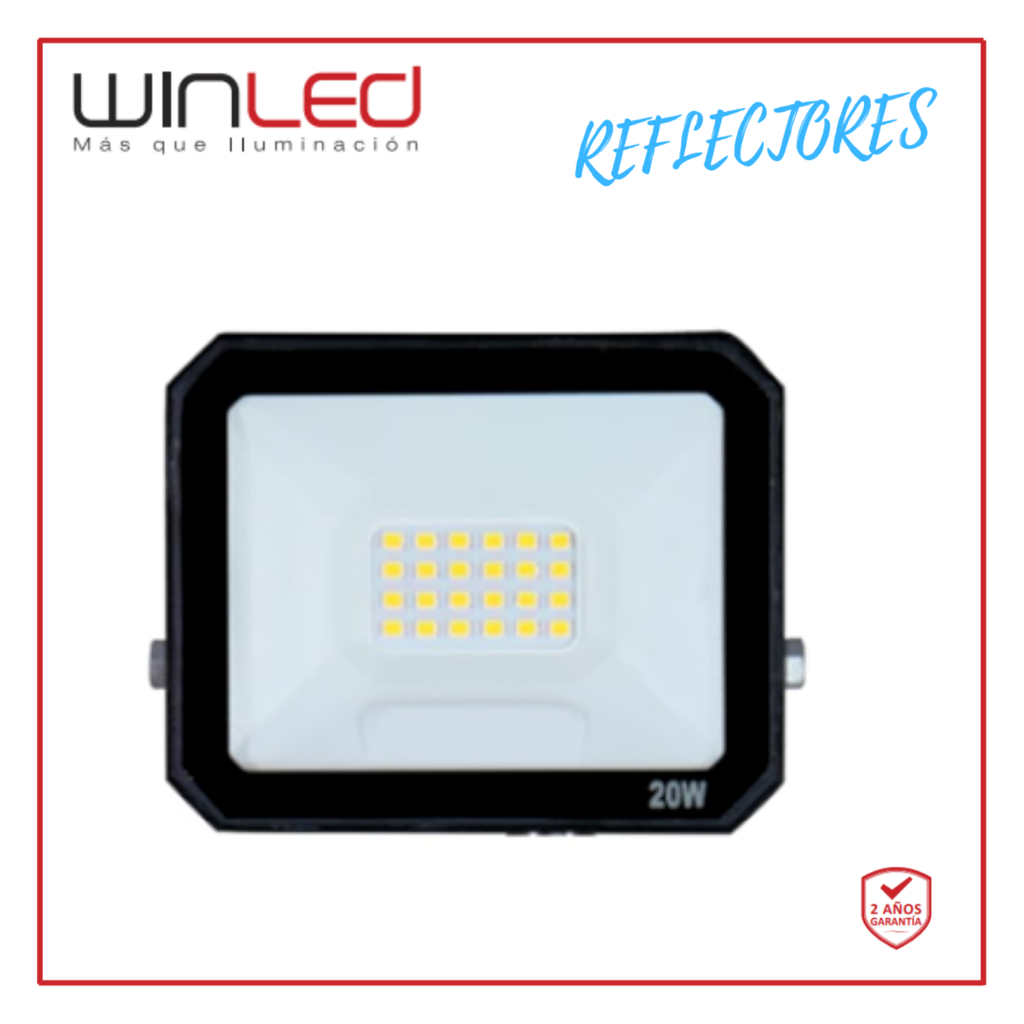 WIN- REFLECTOR SLIM LED 20W SMD BLANCO FRÍO