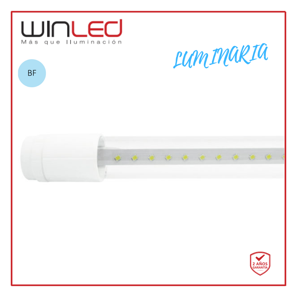 WIN- TUBO LED BASE PLASTICO 0.6M TRANS 9W BF