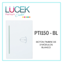 LCK- BOTÓN TIMBRE 3 MÓDULOS BLANCO