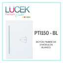 [PTI150-BL] LCK- BOTÓN TIMBRE 3 MÓDULOS BLANCO