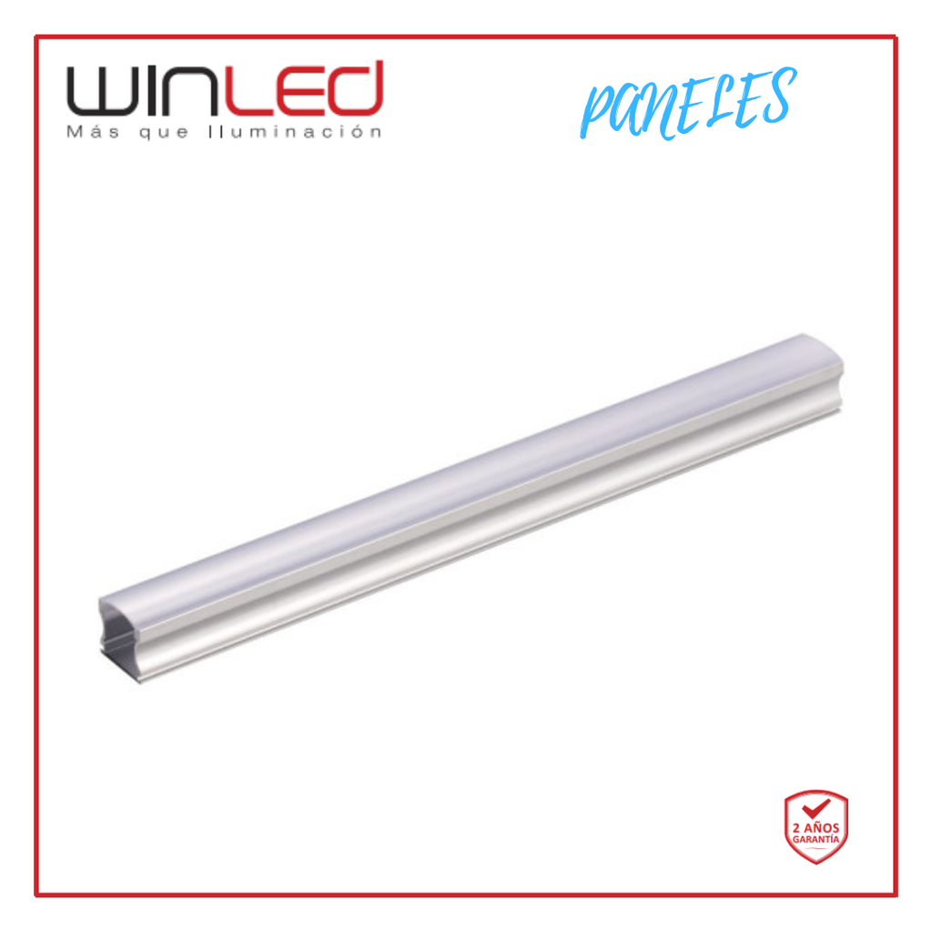 WIN- PERFIL DE ALUMINIO CON CUBIERTA PARA TIRA LED (TRAMO de 2m)