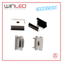 WIN- KIT DE INSTALACION PERFIL ALUMINIO PARA TIRA LED