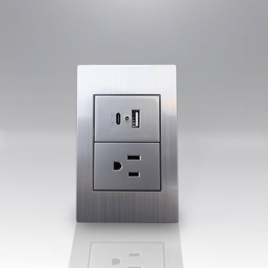 [APL-107] INN- PLACA 1 CONTACTO Y 2 USB 5VDC 2.1A