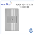 [APL-108] INN- PLACA CONTACTO TELÉFONO ACERO INOX GRIS