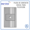 INN- PLACA CONTACTO TELEVISION ACERO INOX GRIS