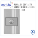 INN- PLACA CONTACTO ATENUADOR 100W 127V GRIS