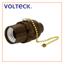 TRU- PORTALAMPARA DE BAQUELITA CON INTERRUPTOR DE CADENA