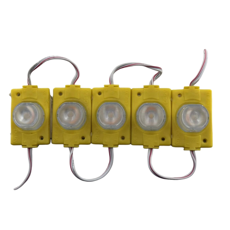 GEN- 5 pz MÓDULO SÚPER LED CON ÓPTICA 1.4W AMARILLO