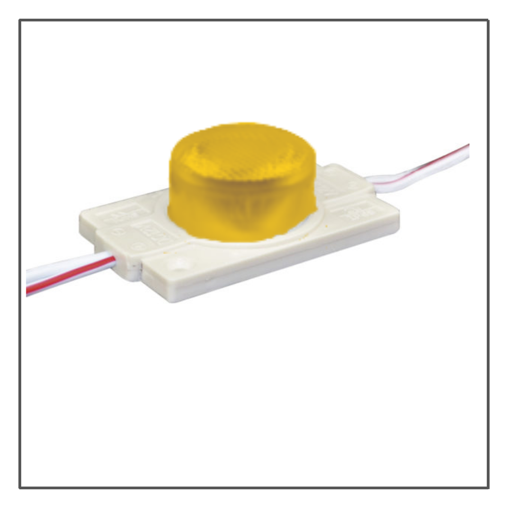 GEN- 5 pz MÓDULO SÚPER LED CON ÓPTICA 1.4W AMARILLO