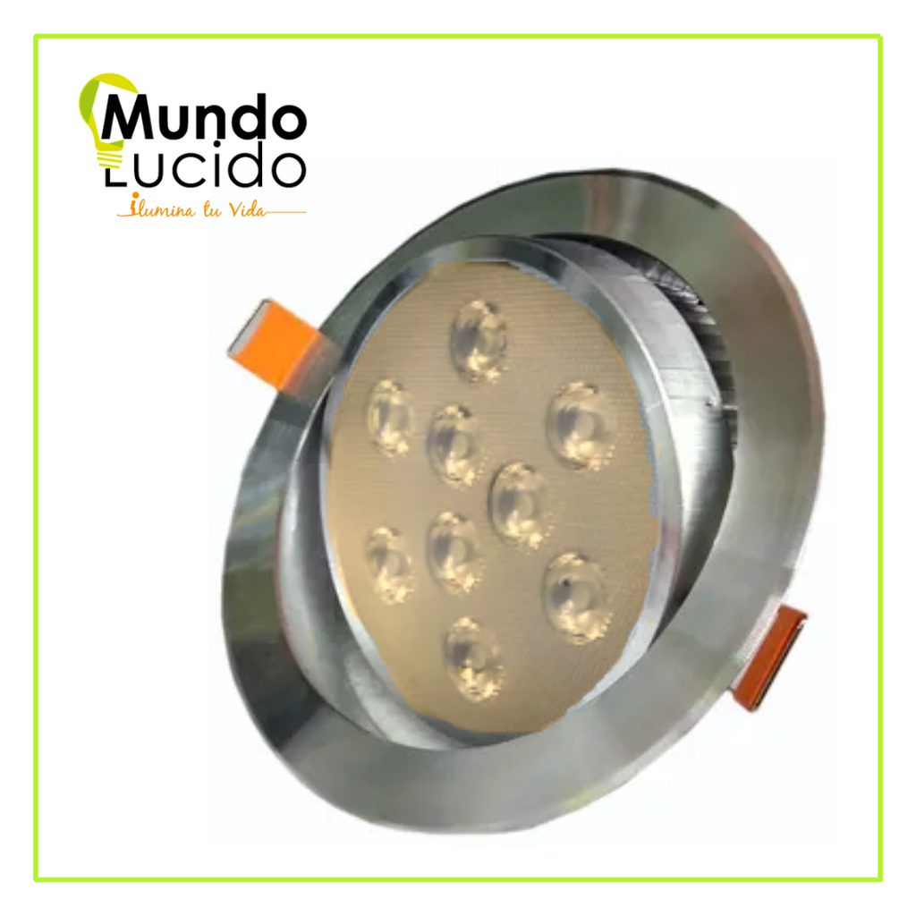 MLU- LÁMPARA REDONDA EMPOTRABLE DE LED 9W BC